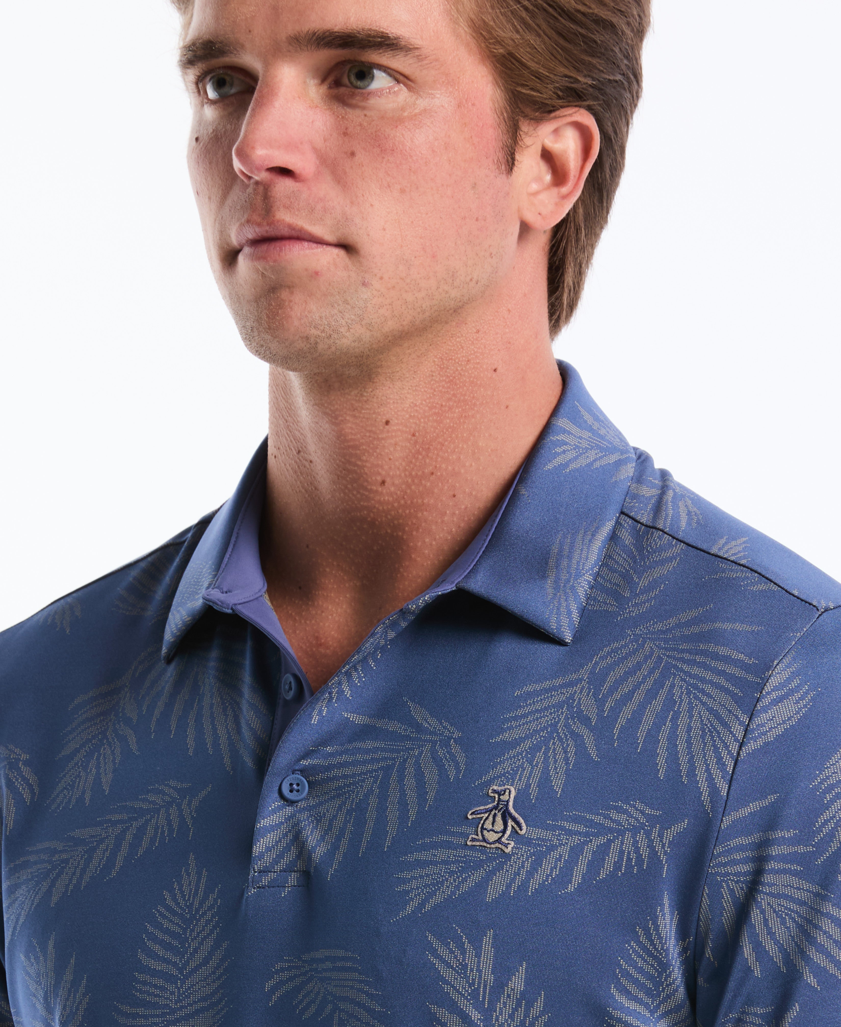 Pete's Botanical Jacquard Golf Polo