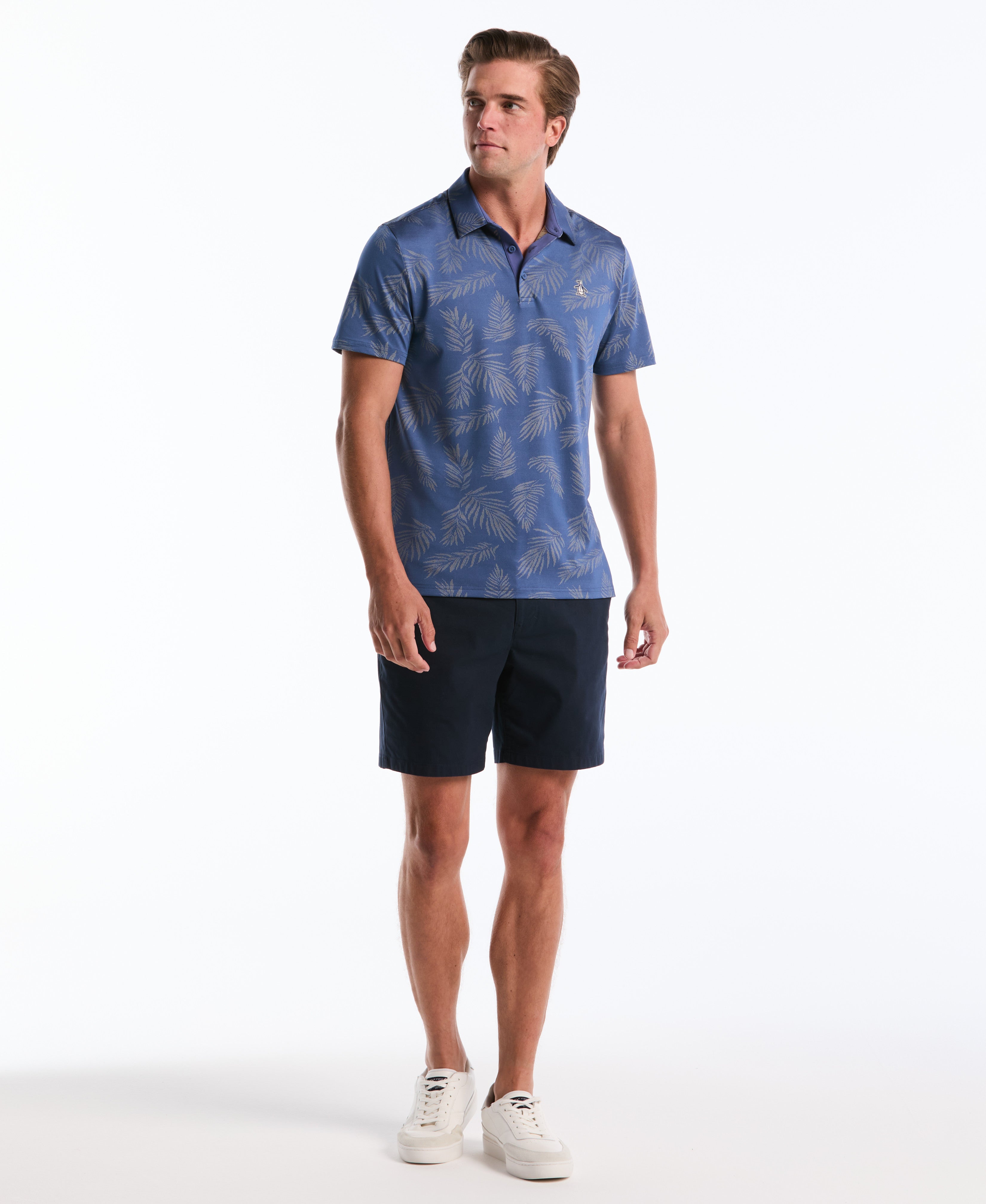 Pete's Botanical Jacquard Golf Polo