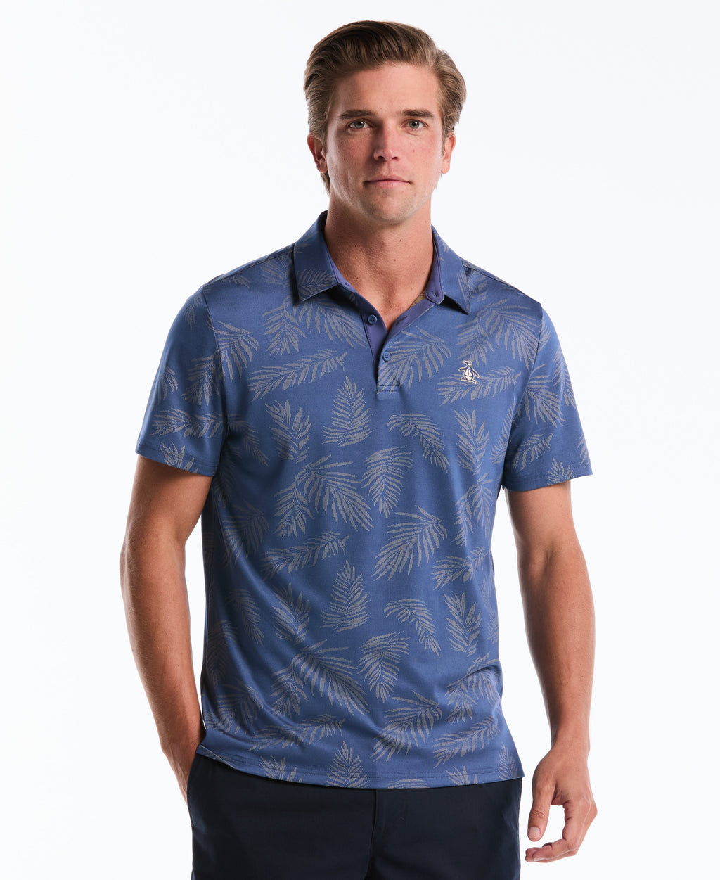 Pete's Botanical Jacquard Golf Polo