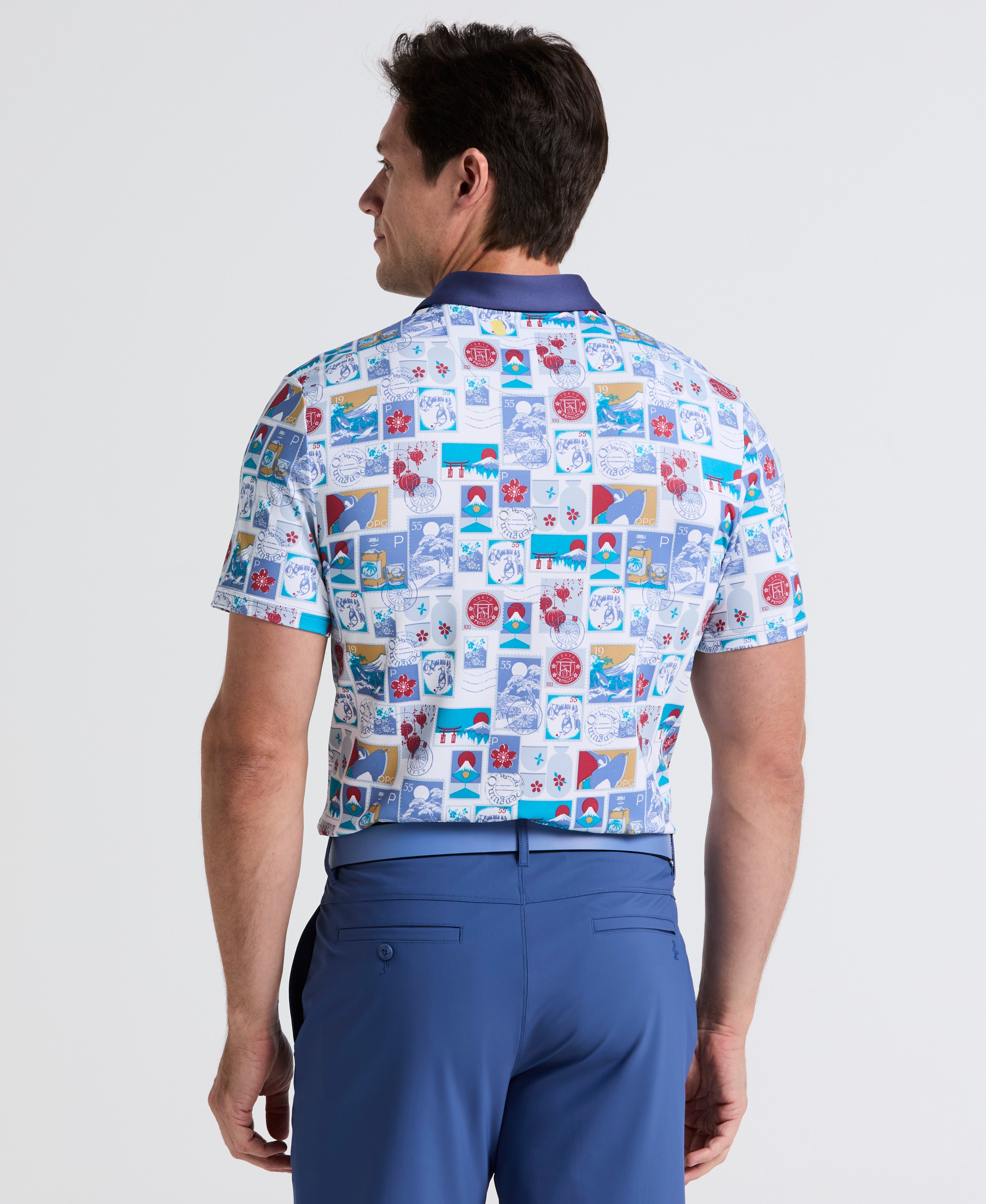 Pete's Stamp Statement Golf Polo