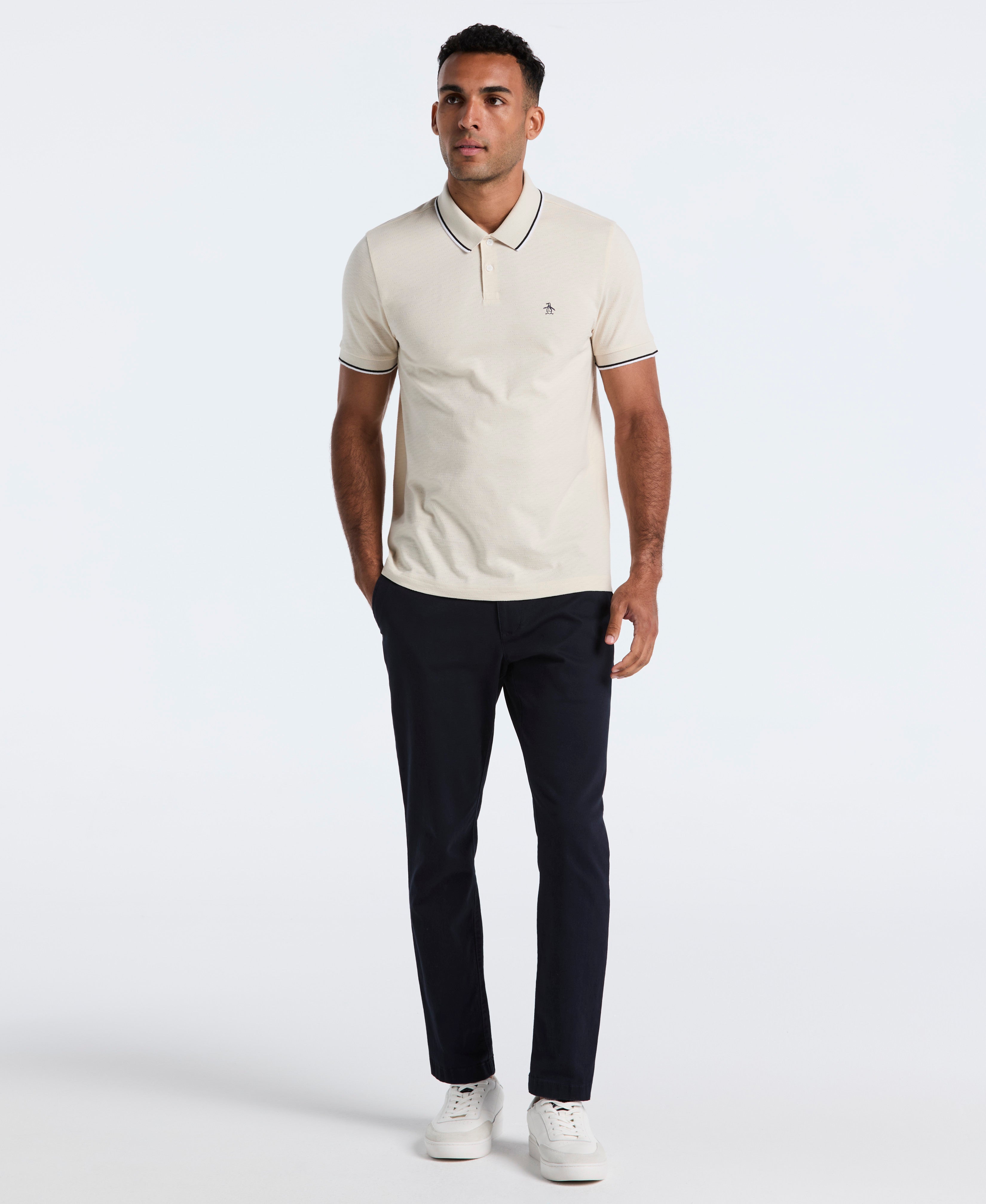 Pique Contrast Tipping Polo