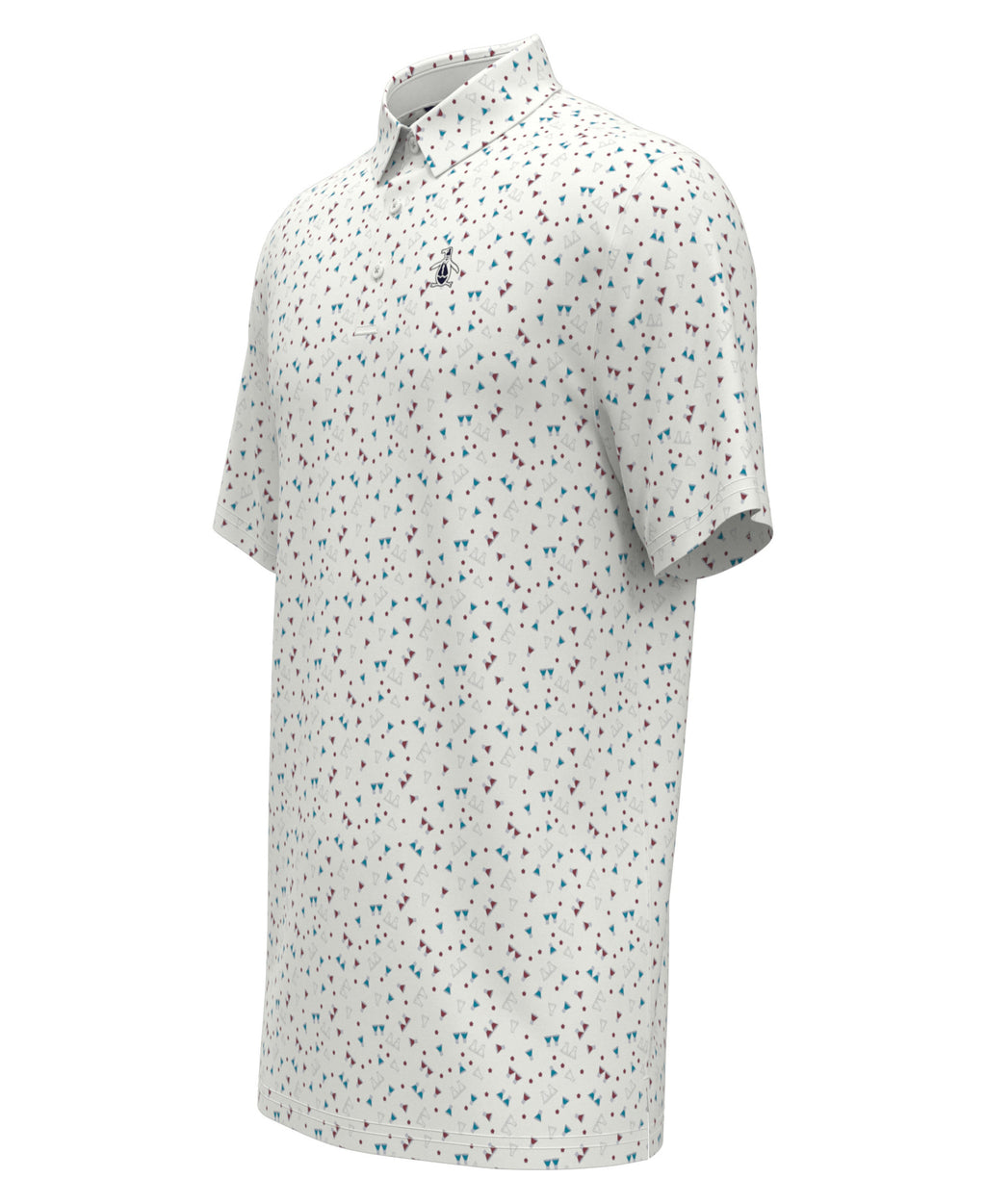 Sake-Tini Novelty Print Golf Polo