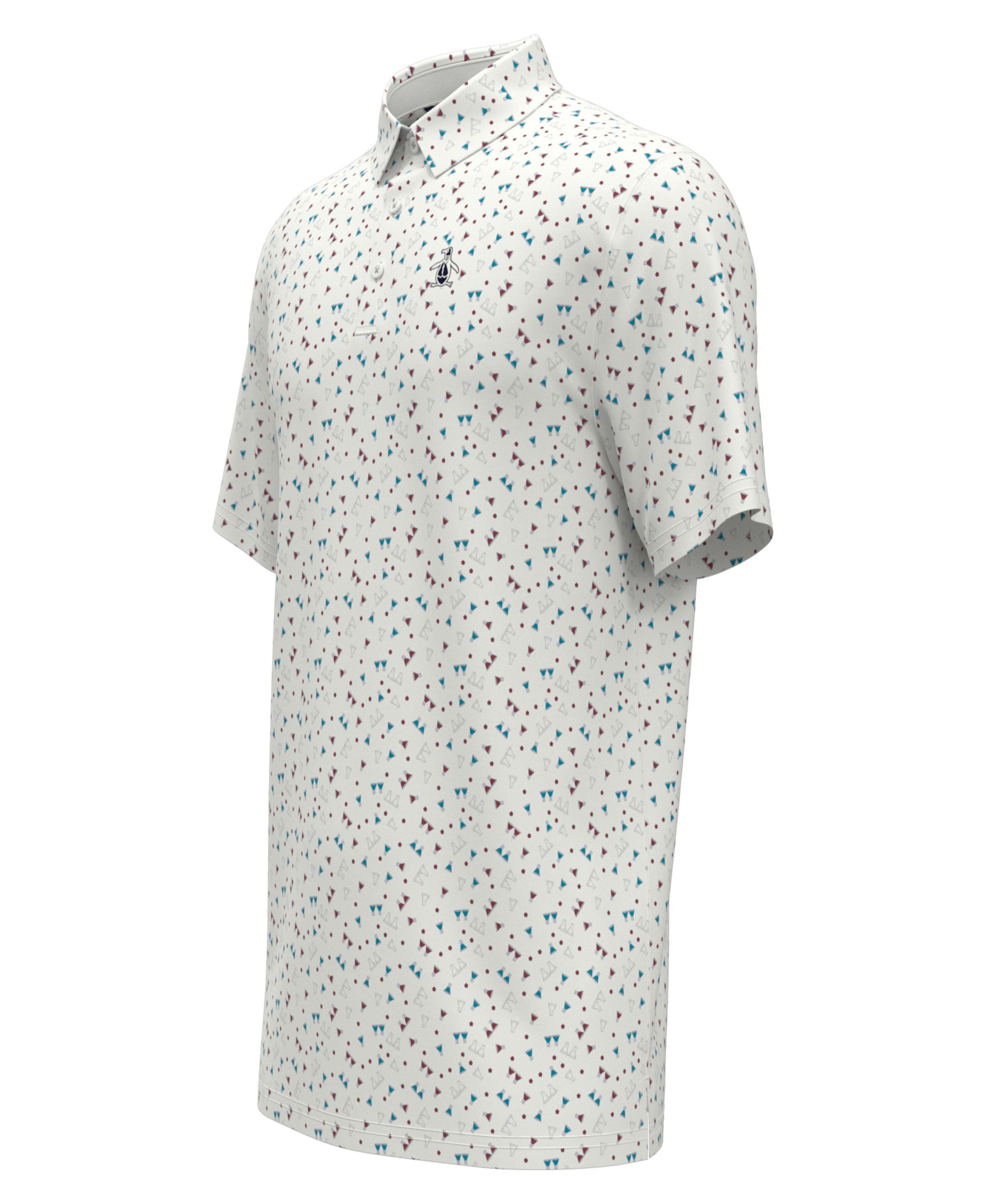 Sake-Tini Novelty Print Golf Polo