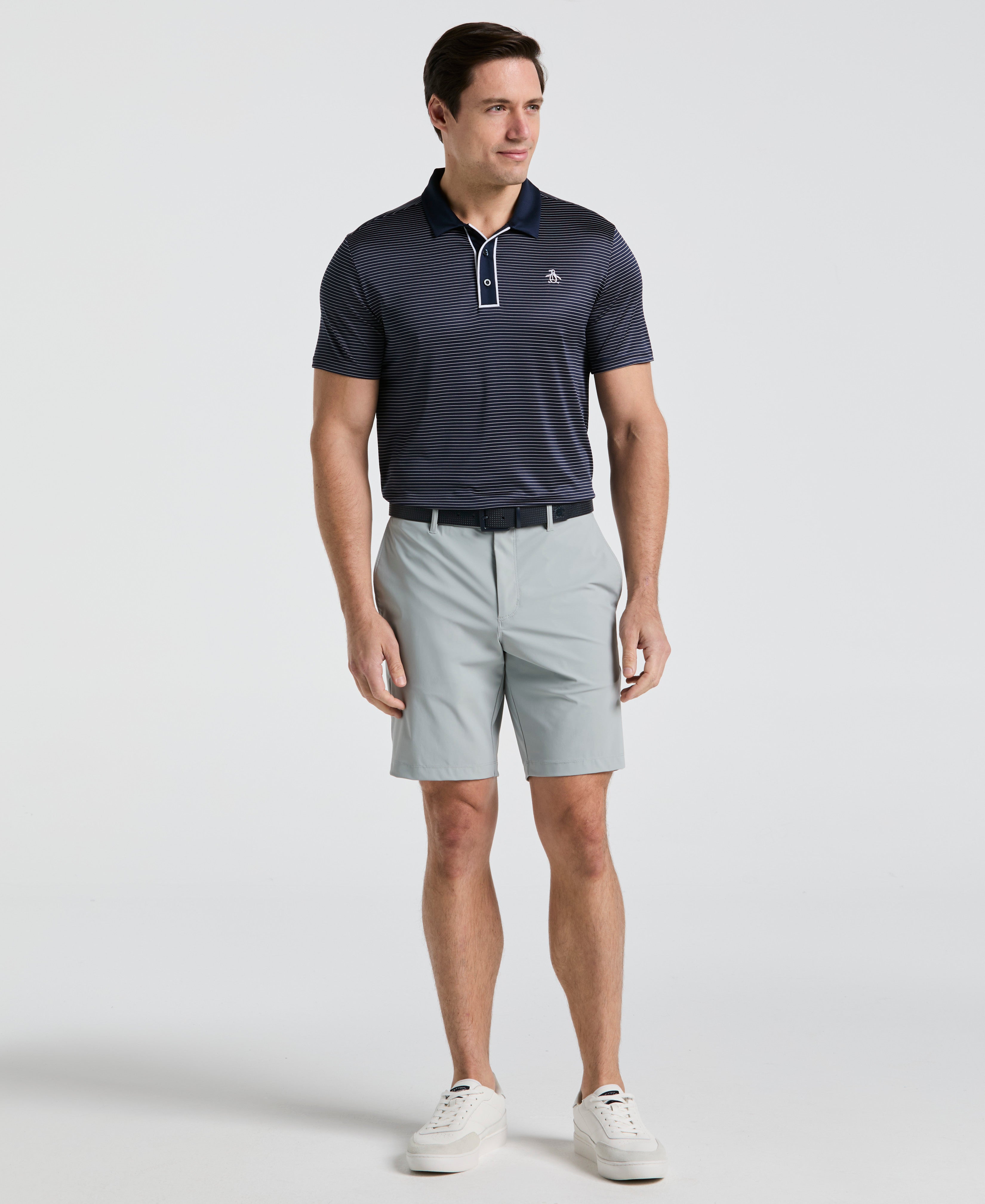 Stripe Jersey Golf Polo