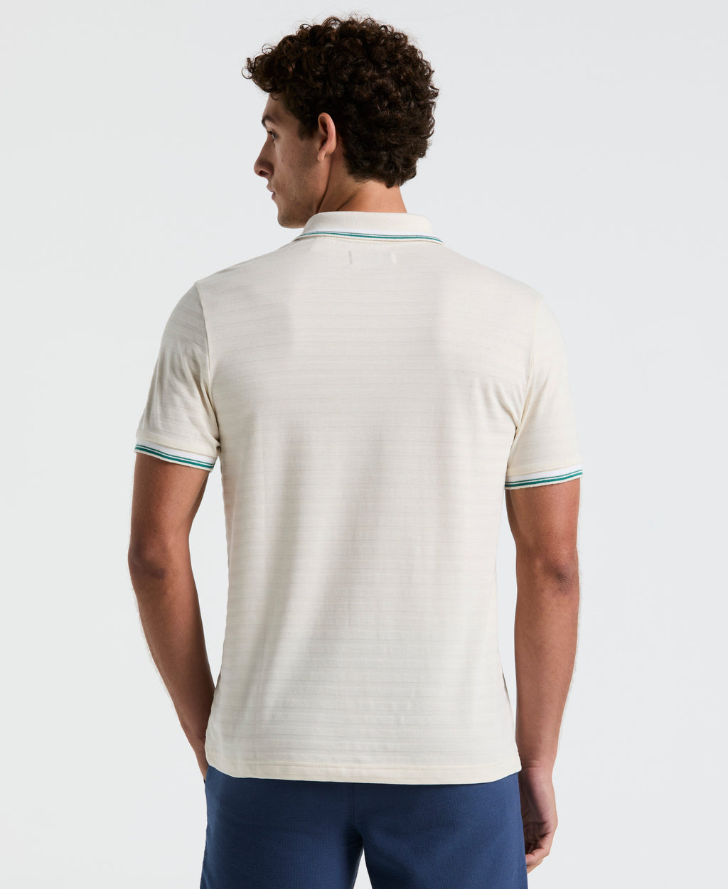 Textured Slub Tipped Polo