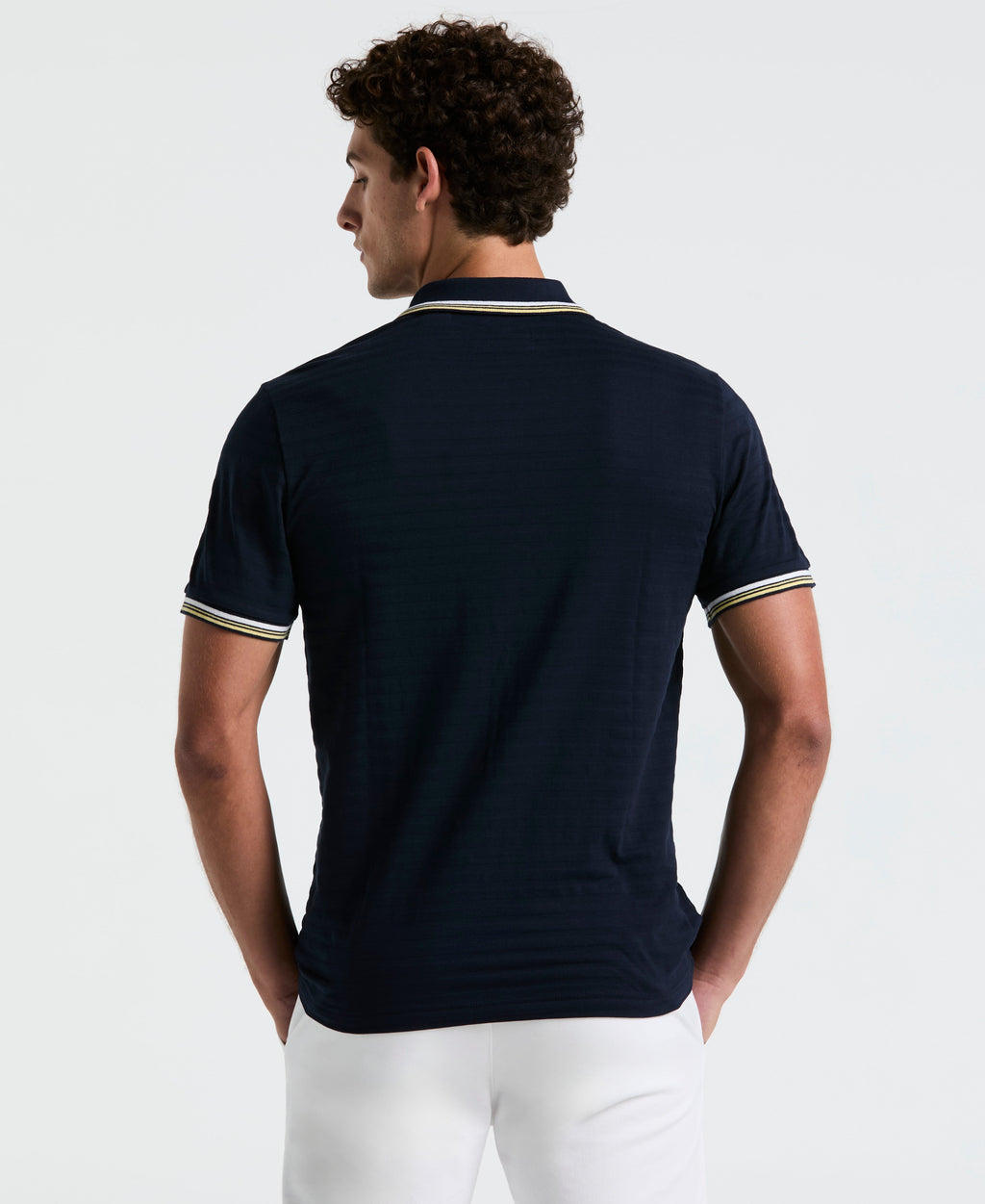 Textured Slub Tipped Polo