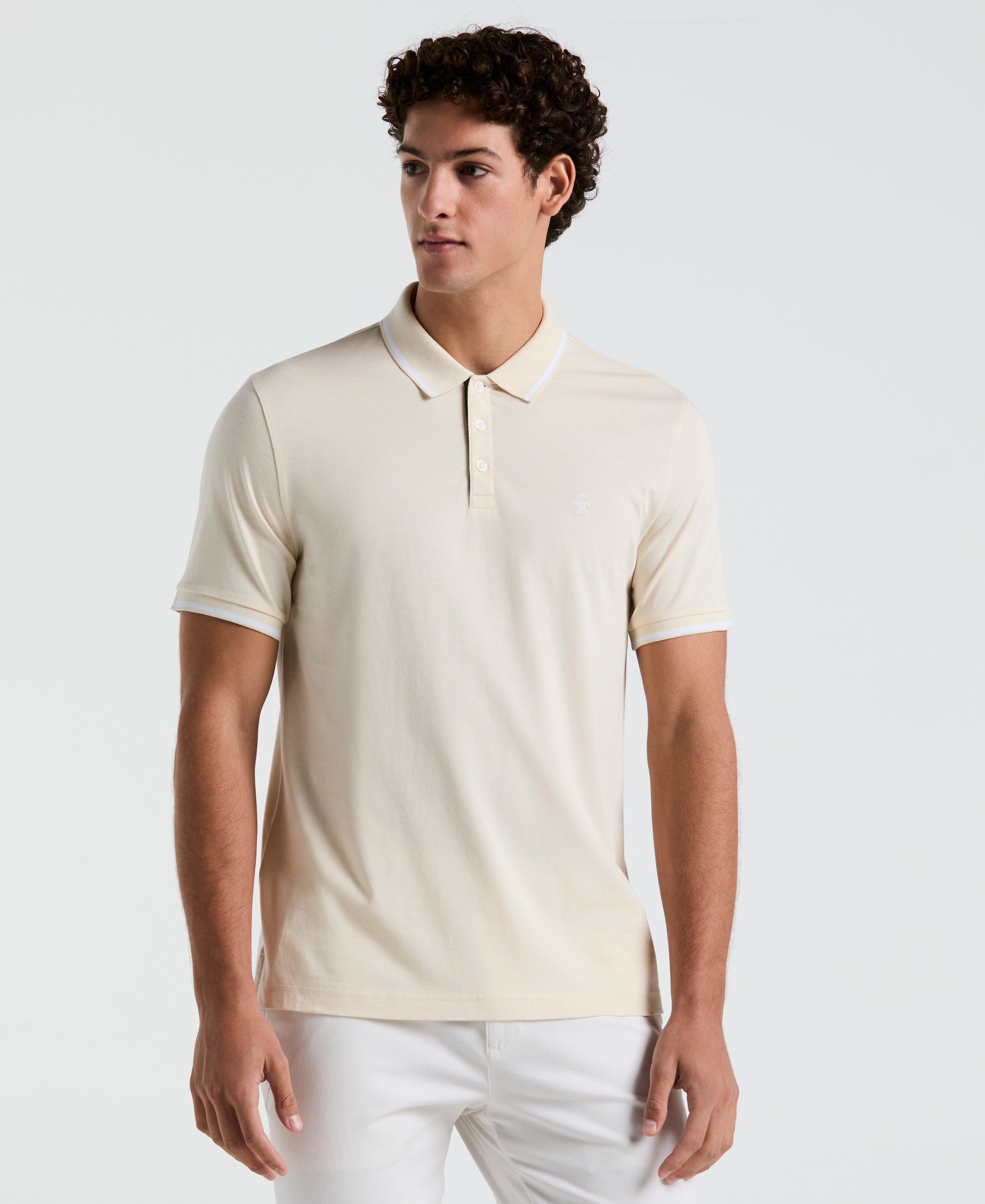 Tipped Jersey Polo
