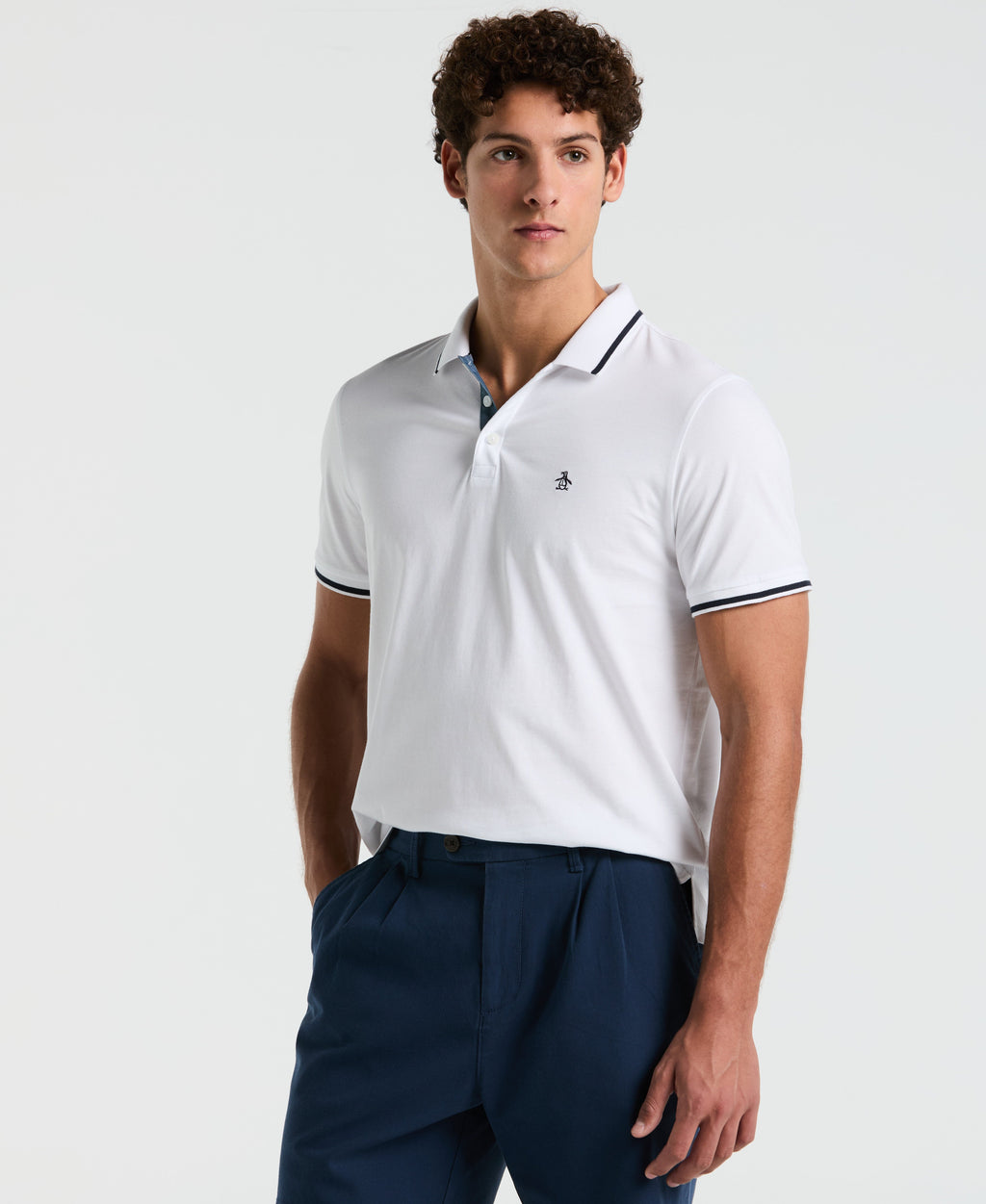 Tipped Jersey Polo