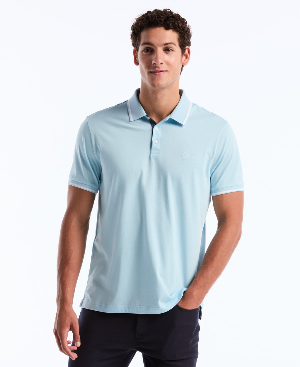 Tipped Jersey Polo