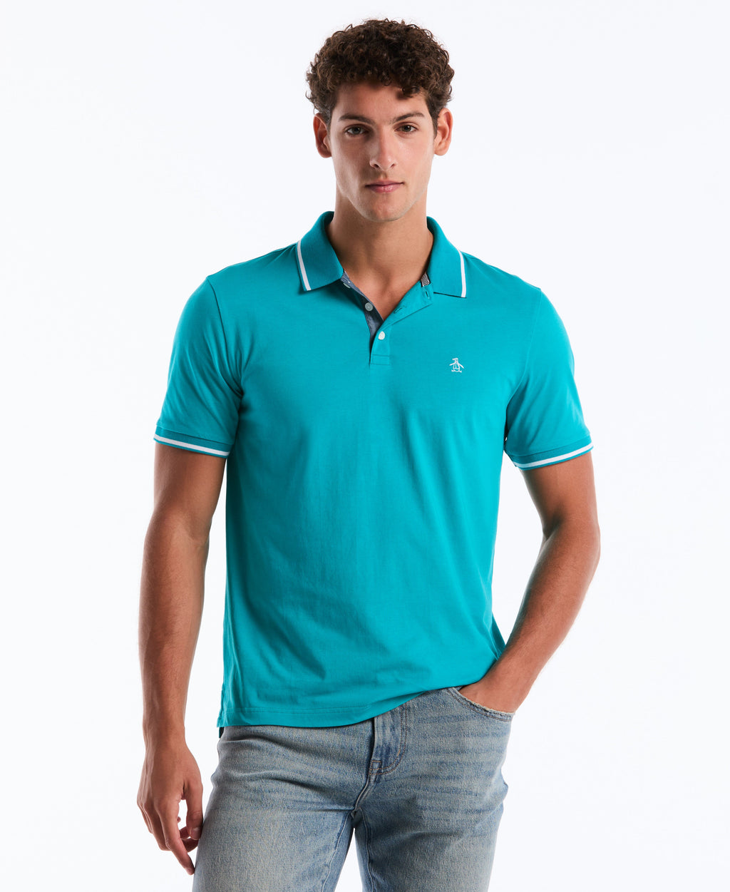 Tipped Jersey Polo