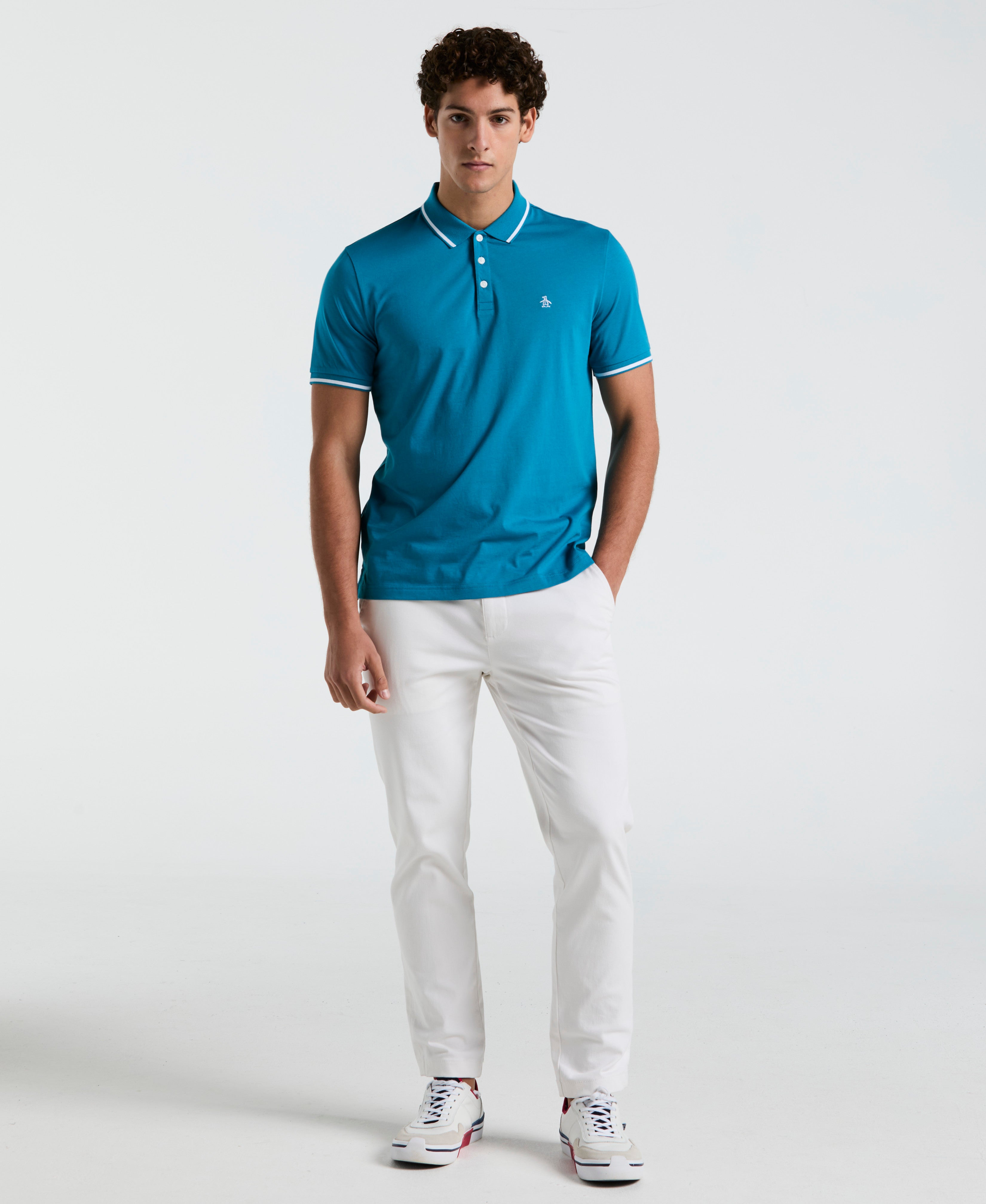 Tipped Jersey Polo