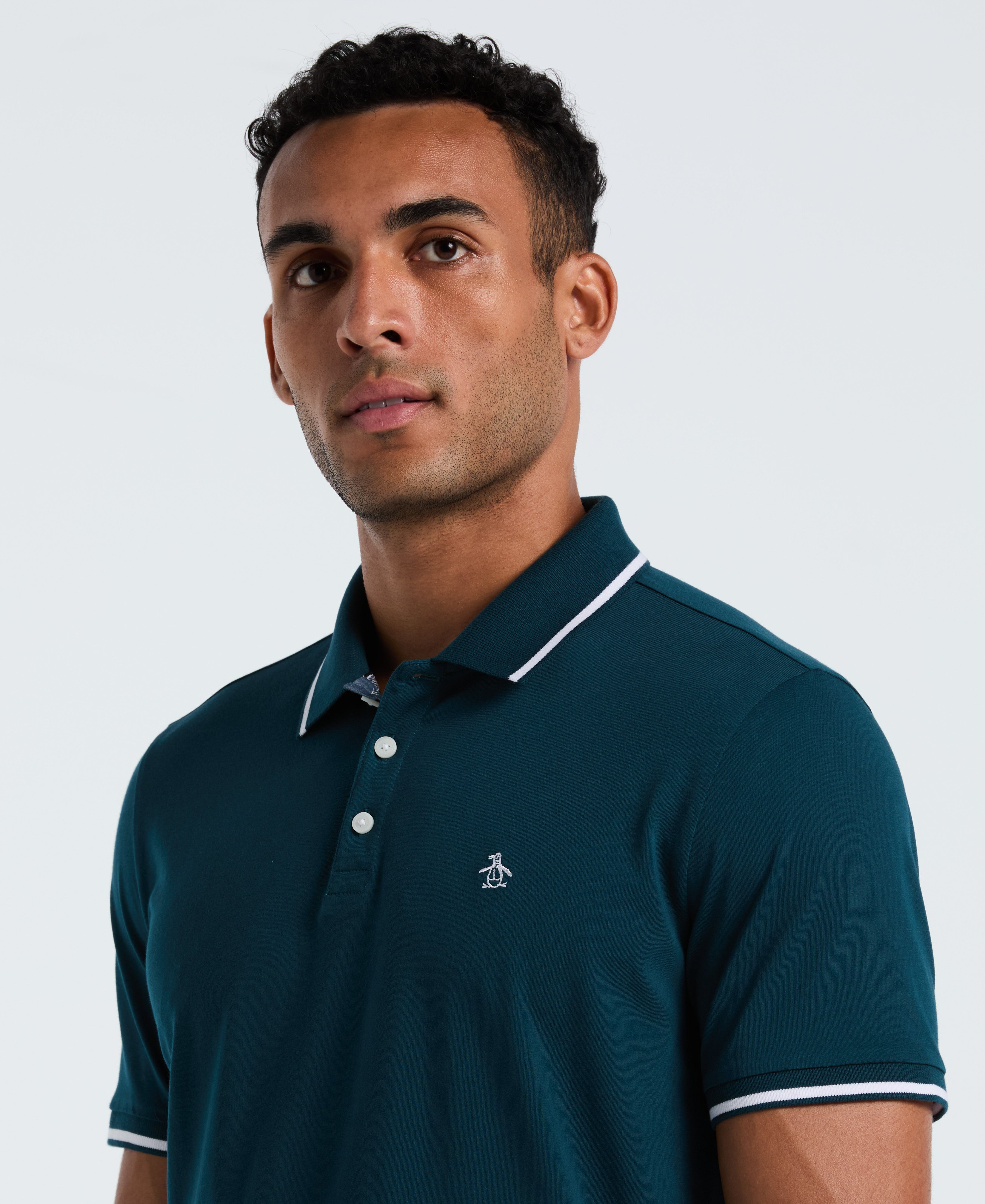 Pique Contrast Tipping Polo
