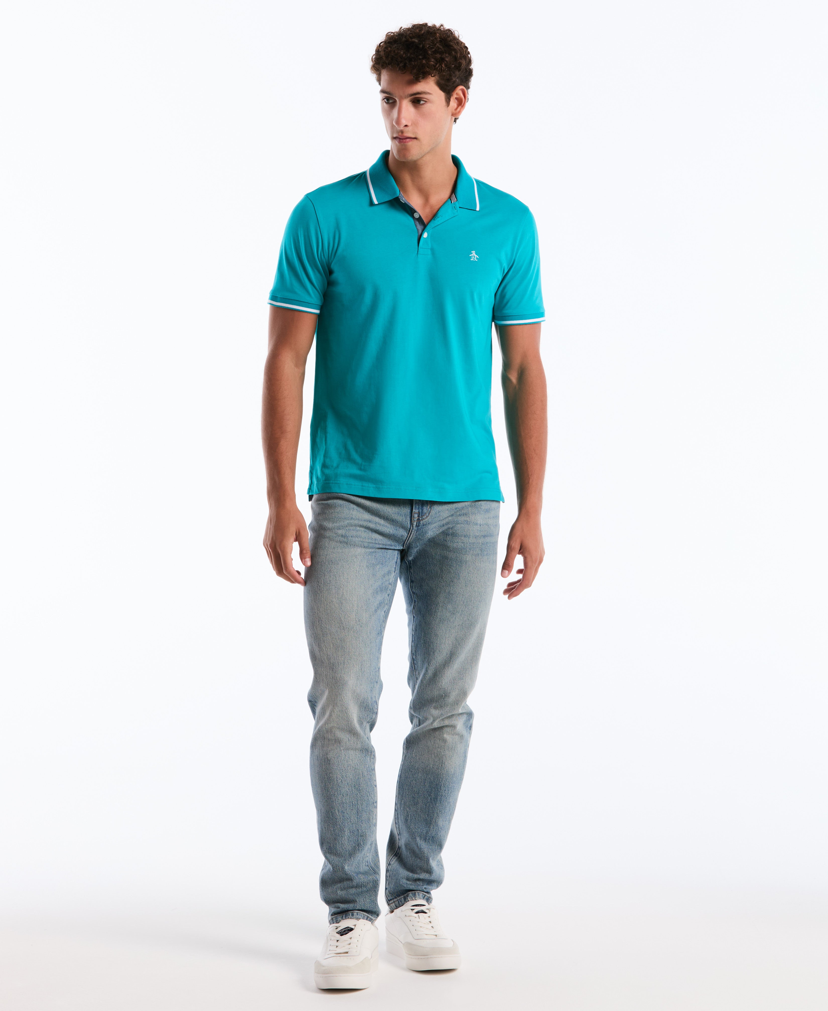 Tipped Jersey Polo