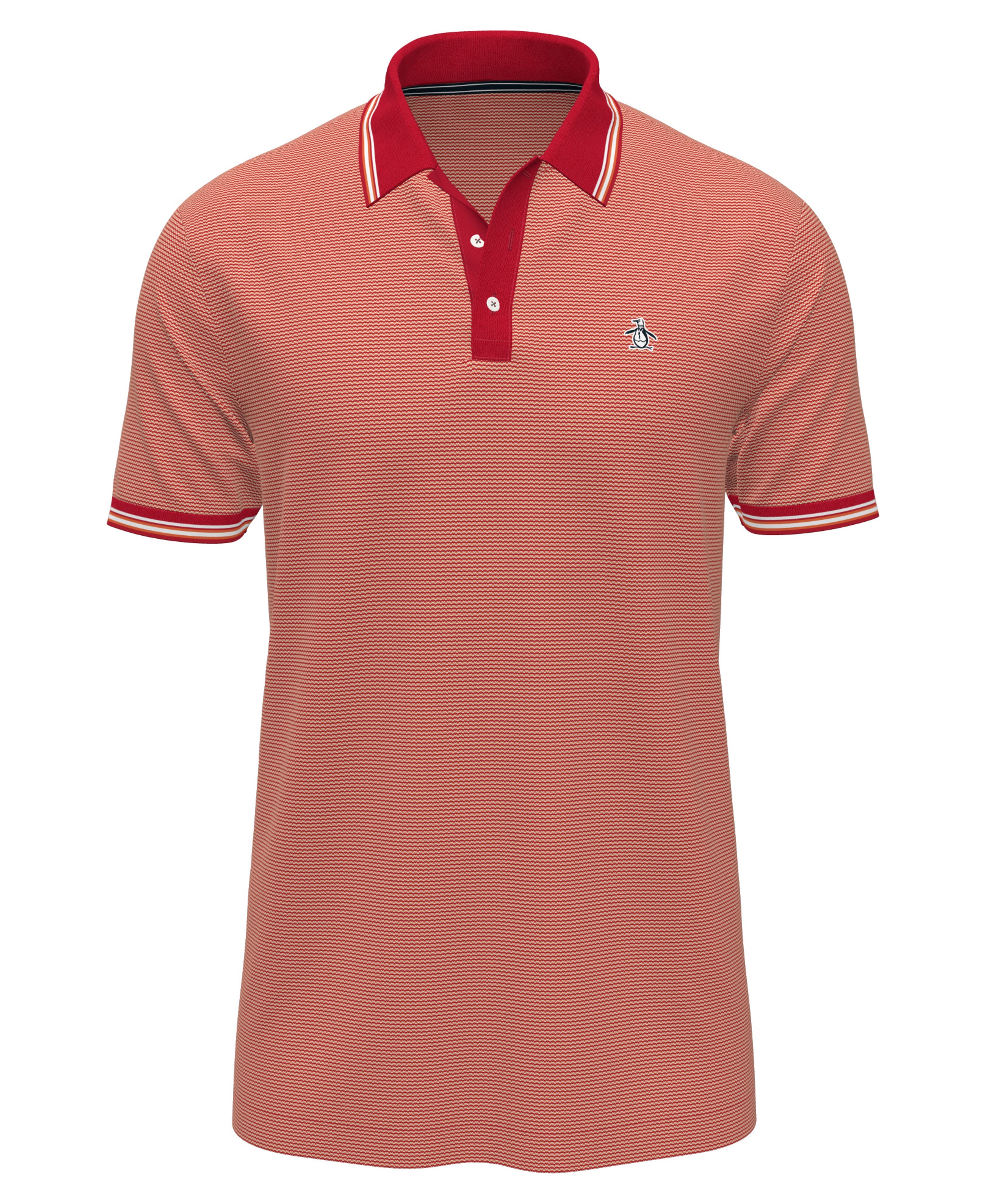Tricolor Pique Tipped Polo