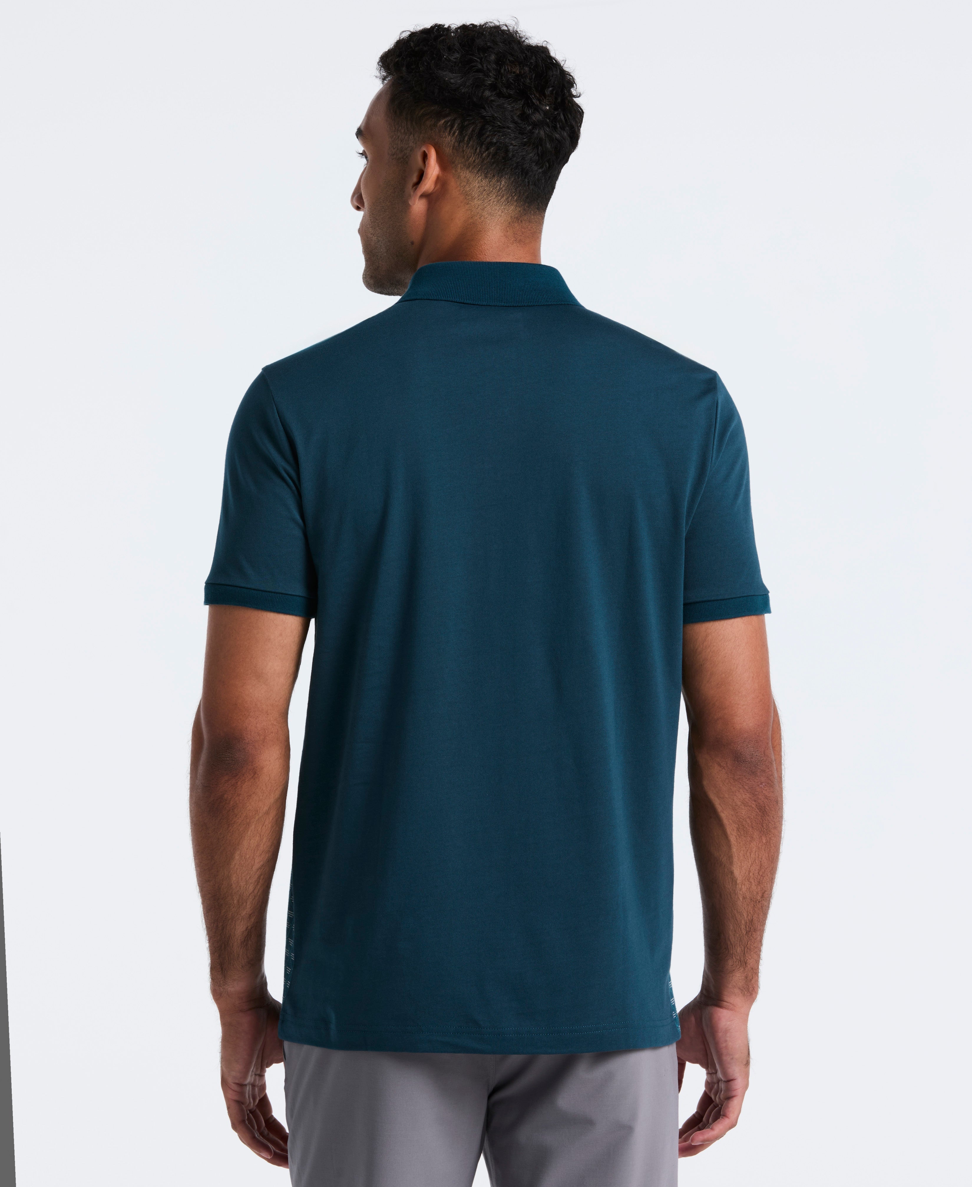 Vertical Diamond Jacquard Polo